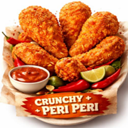 Peri Peri Strips ( 2 pc ) + Wings ( 2 pc ) + Lollipop ( 1 pc )