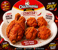 Classic Bone-In Pakora ( 1 pcs ) + Popcorn ( 4 pcs )